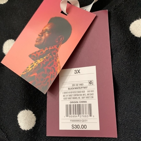 (3X)- Victor Glemaud for Target Polka Dot Tank Top - Picture 8 of 9